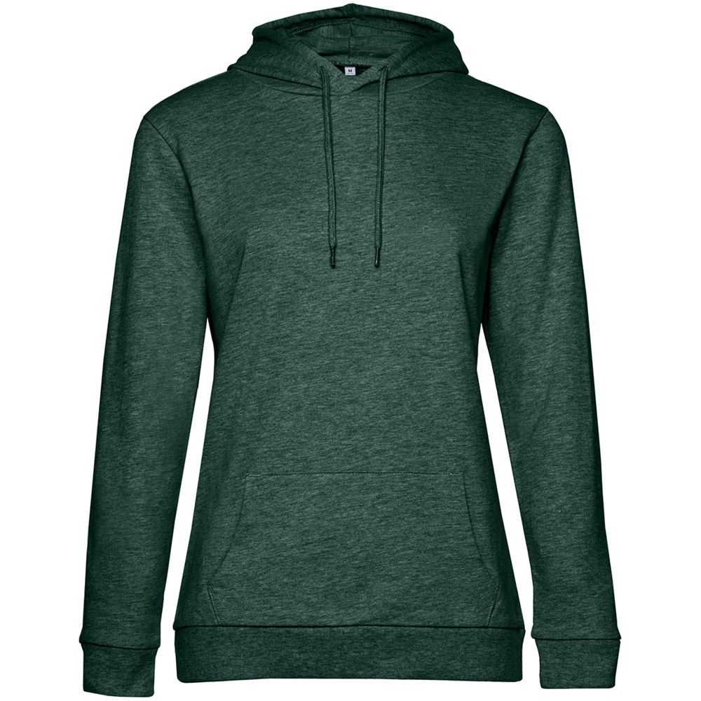 Толстовка с капюшоном женская Hoodie, темно-зеленый меланж, размер XS Толстовка с капюшоном женская Hoodie, темно-зеленый меланж, размер XS