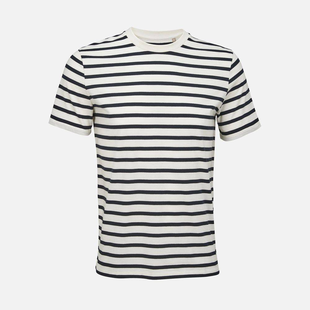 Футболка унисекс Legend, молочно-белая с темно-синим, размер XS