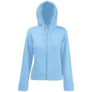 Толстовка "Lady-Fit Hooded Sweat Jacket", небесно-голубой_M, 75% х/б, 25% п/э, 280 г/м2 Толстовка "Lady-Fit Hooded Sweat Jacket", небесно-голубой_M, 75% х/б, 25% п/э, 280 г/м2