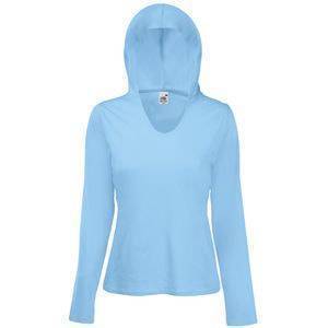 Футболка "Lady-Fit Lightweight Hooded T", небесно-голубой_XS, 100% х/б, 135 г/м2 Футболка "Lady-Fit Lightweight Hooded T", небесно-голубой_XS, 100% х/б, 135 г/м2