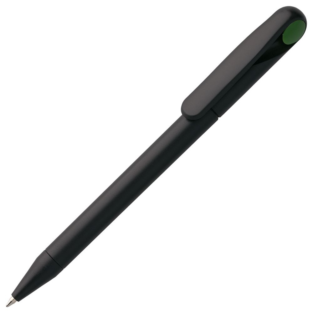 Ручка шариковая Prodir DS1 TMM Dot, черная с зеленым Ручка шариковая Prodir DS1 TMM Dot, черная с зеленым