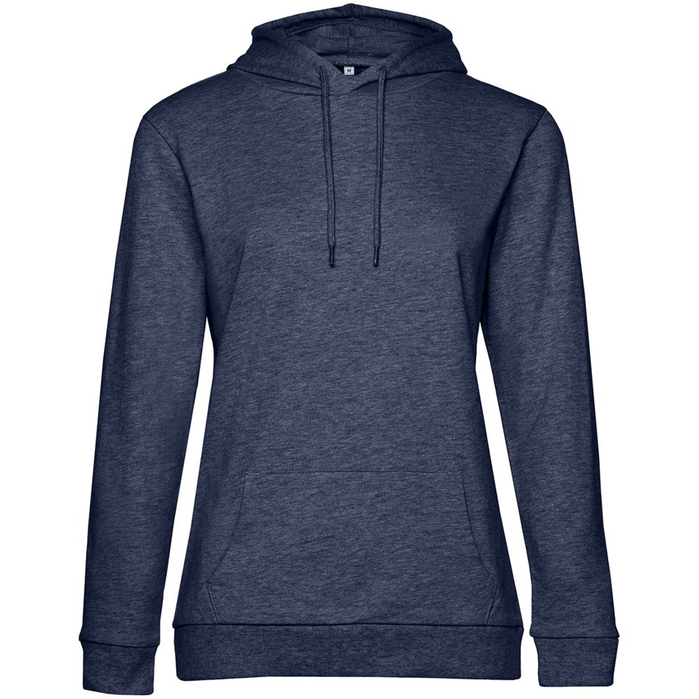 Толстовка с капюшоном женская Hoodie, синий меланж, размер XS Толстовка с капюшоном женская Hoodie, синий меланж, размер XS