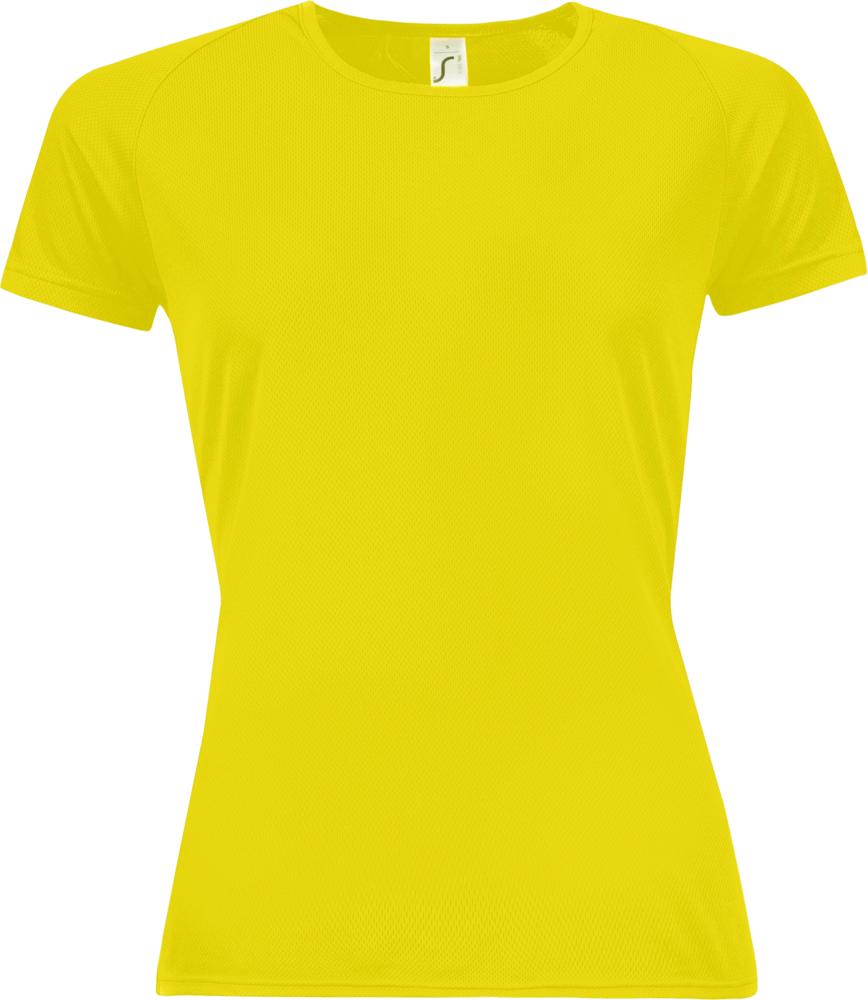 Футболка женская Sporty Women 140 желтый неон, размер XS Футболка женская Sporty Women 140 желтый неон, размер XS