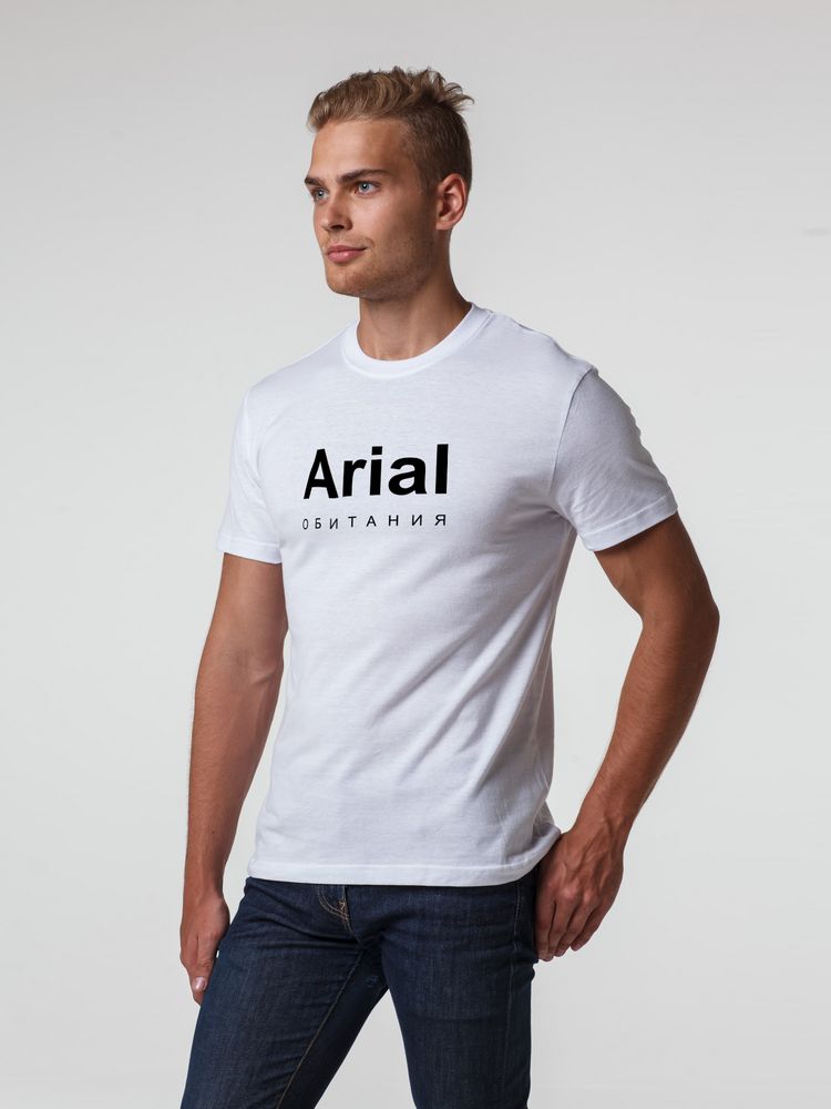Футболка Arial обитания, белая, размер S Футболка Arial обитания, белая, размер S