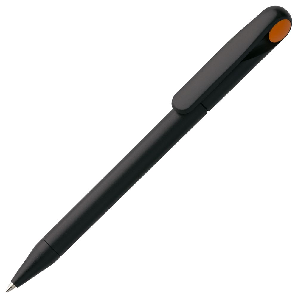 Ручка шариковая Prodir DS1 TMM Dot, черная с оранжевым Ручка шариковая Prodir DS1 TMM Dot, черная с оранжевым