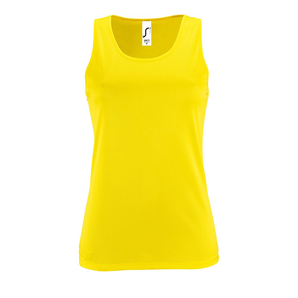Майка женская Sporty TT Women желтый неон, размер XS Майка женская Sporty TT Women желтый неон, размер XS