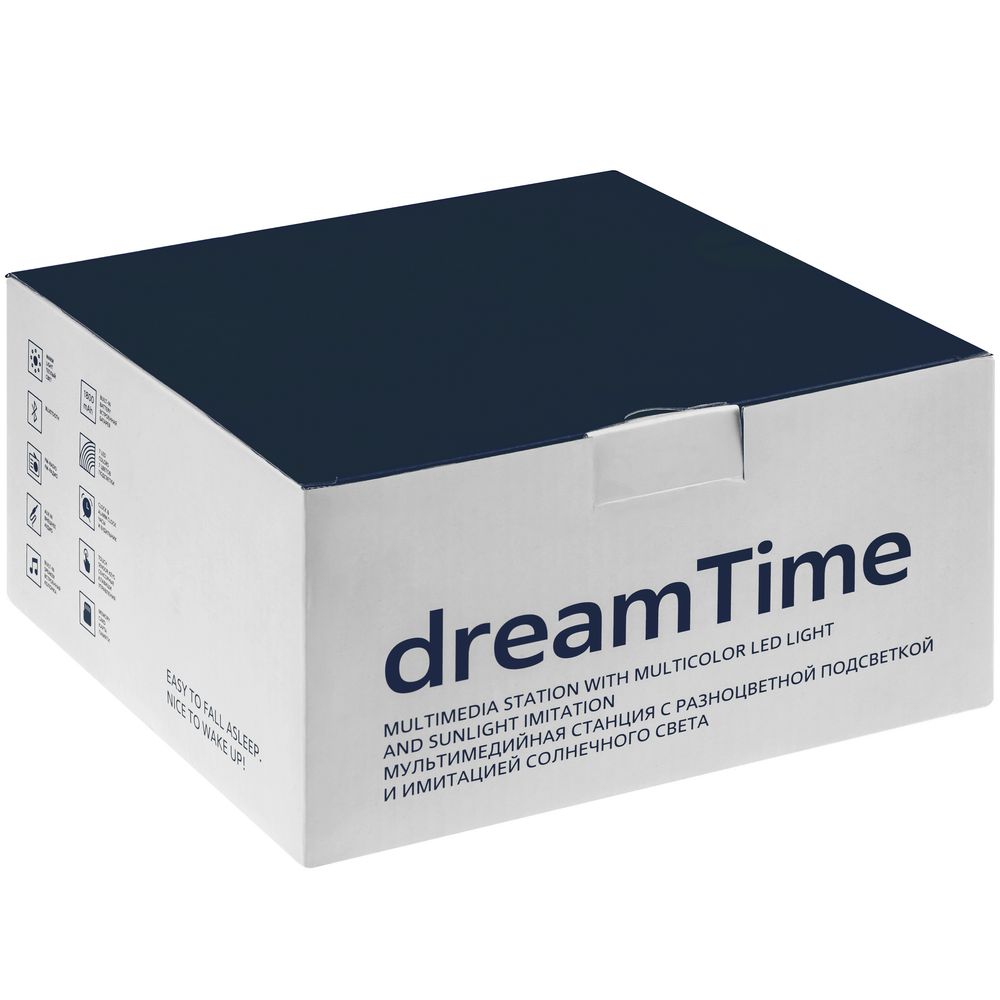 Лампа-колонка dreamTime для пробуждения светом и музыкой, белая Лампа-колонка dreamTime для пробуждения светом и музыкой, белая