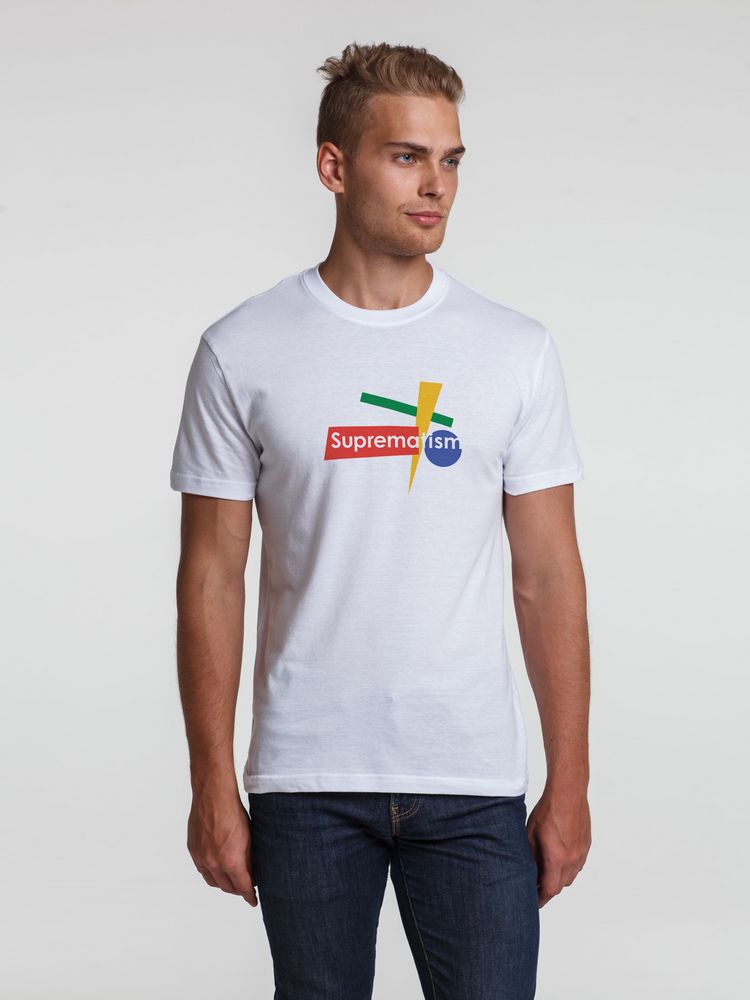 Футболка Suprematism, белая, размер L Футболка Suprematism, белая, размер L