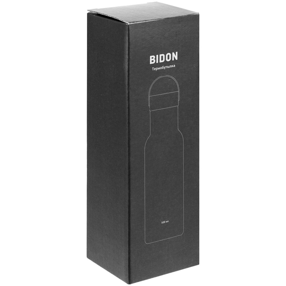 Термобутылка Bidon, черная Термобутылка Bidon, черная