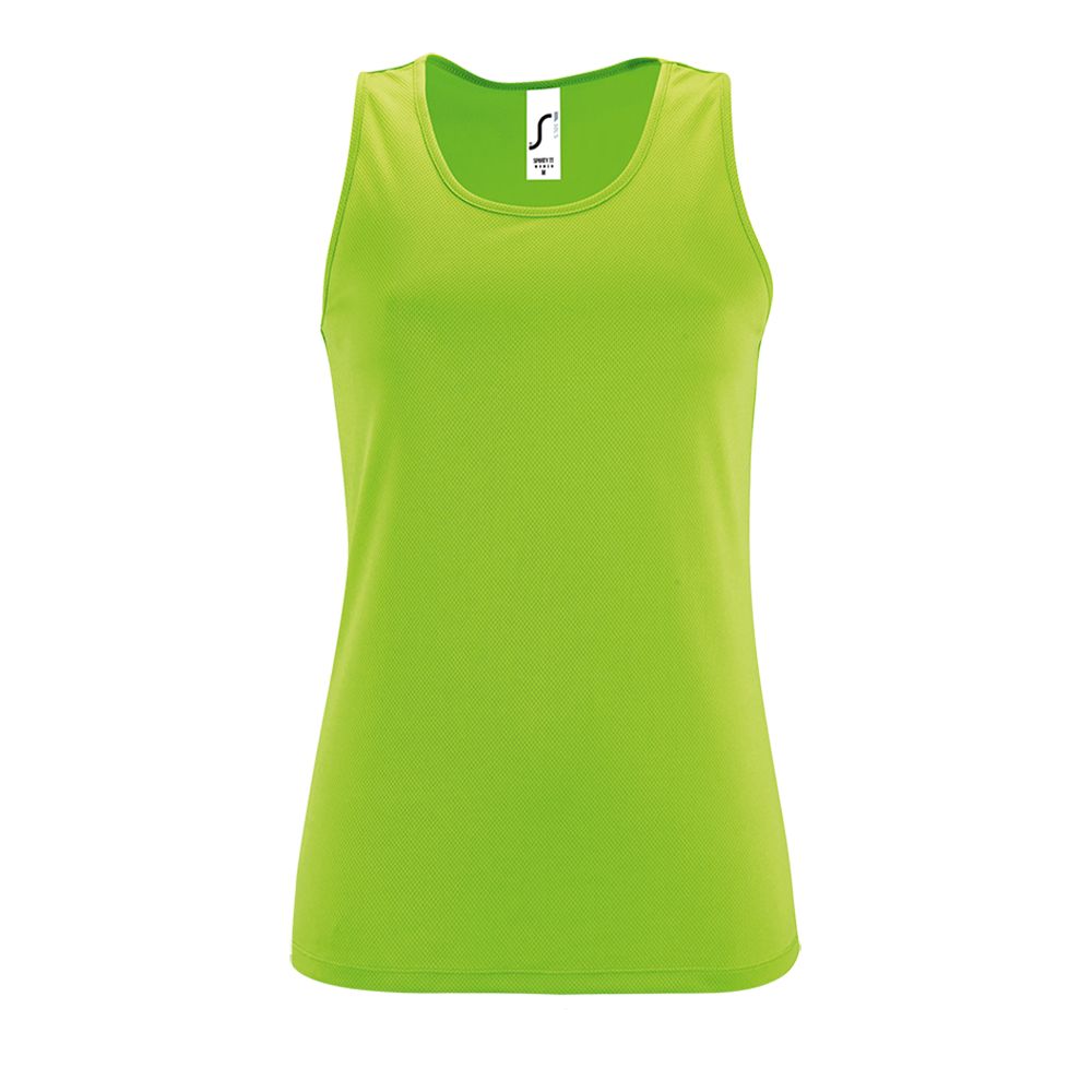 Майка женская Sporty TT Women зеленый неон, размер XS Майка женская Sporty TT Women зеленый неон, размер XS