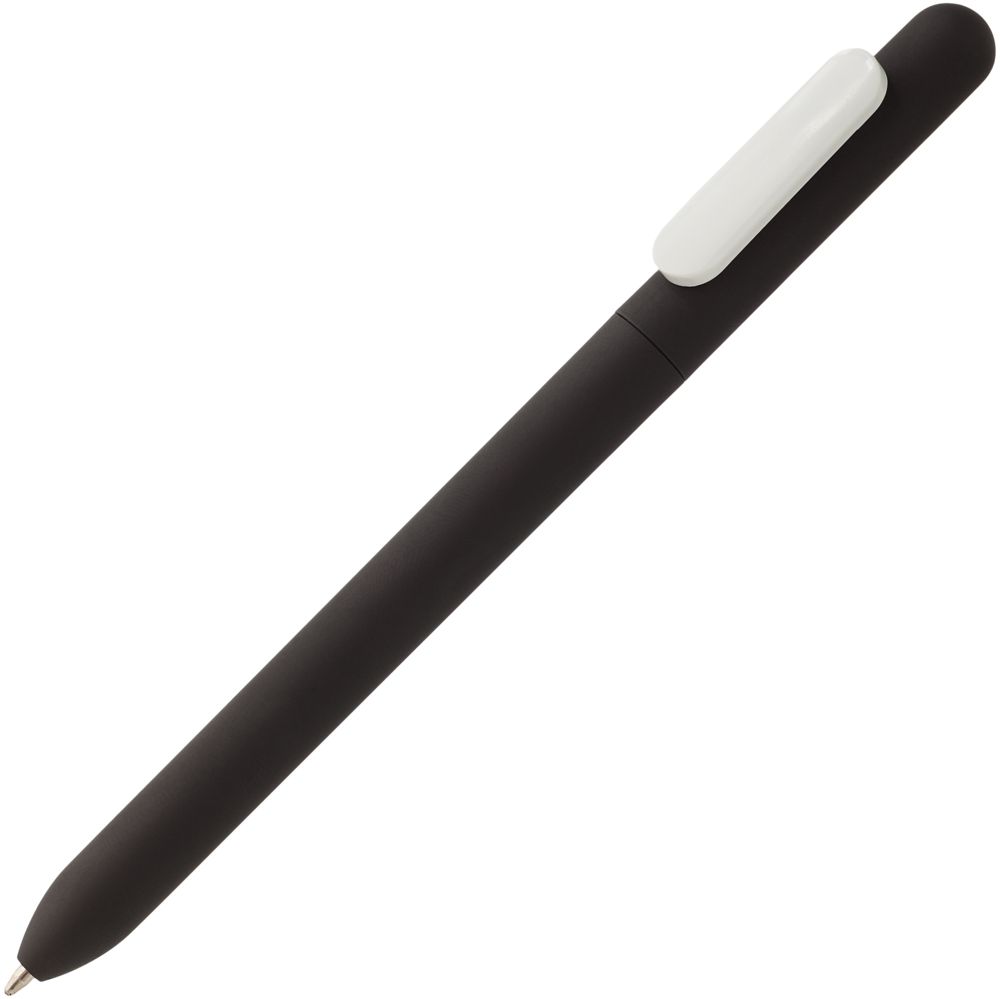Ручка шариковая Swiper Soft Touch, черная с белым Ручка шариковая Swiper Soft Touch, черная с белым