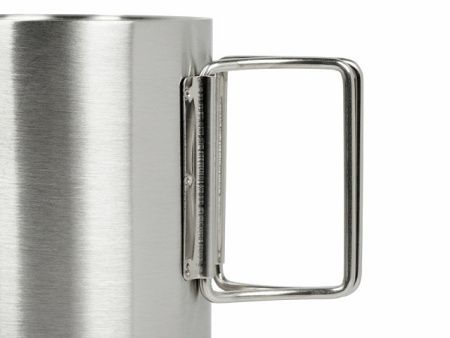 Стальная кружка с двойными стенками и складными ручками "Kamchatka"