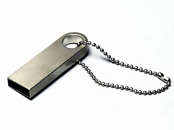 USB 2.0-флешка на 512 Мбайт с мини чипом и круглым отверстием, серебристый USB 2.0-флешка на 512 Мбайт с мини чипом и круглым отверстием, серебристый
