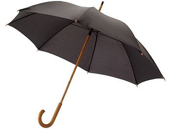 Зонт-трость Jova 23" классический, черный Зонт-трость Jova 23" классический, черный
