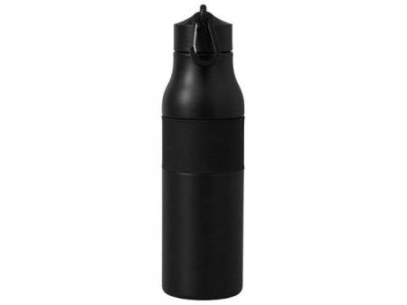 Вакуумная термобутылка с карабином «Saddle», 530 мл, черный