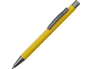 Ручка металлическая soft touch шариковая «Tender», желтый/серый Ручка металлическая soft touch шариковая «Tender», желтый/серый