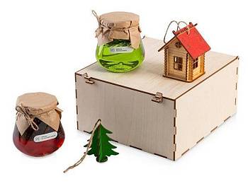 Подарочный набор «Decoration Deluxe» 2.0 с двумя видами варенья, натуральный