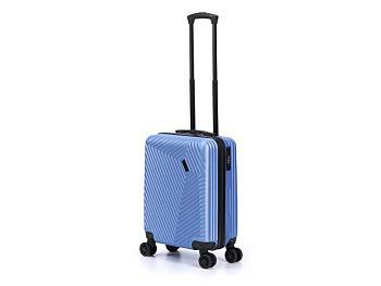 Чемодан TORBER Lama, синий, ABS-пластик, 38 х 21 х 55 см, 37 л