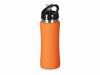 Бутылка для воды "Bottle C1", сталь, soft touch, 600 мл, оранжевый Бутылка для воды "Bottle C1", сталь, soft touch, 600 мл, оранжевый