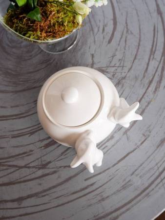 Сахарница с кроликами (NEW), 1000 мл, Белый