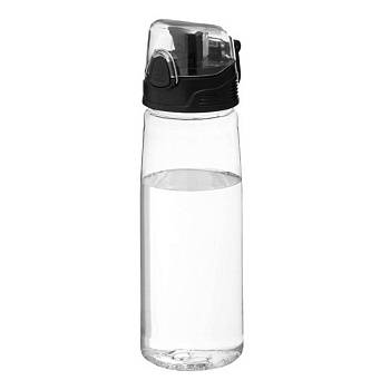 Бутылка для воды FLASK, 800 мл, 25,2х7,7см, прозрачный, пластик Бутылка для воды FLASK, 800 мл, 25,2х7,7см, прозрачный, пластик