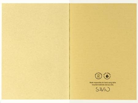 Блокнот А5 "Marsilea" из переработанного бамбука, 40 листов, гибкая обложка, натуральный