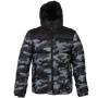 Куртка мужская "SIBERIA", камуфляж серый, чёрный, S, 100% нейлон 40г/м2
