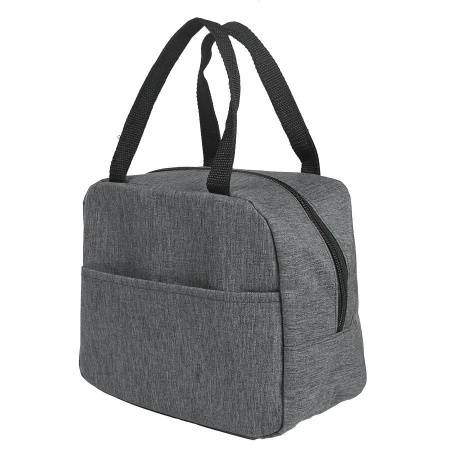 Термосумка "EAT", серый меланж, 24 x 21 x 12 см