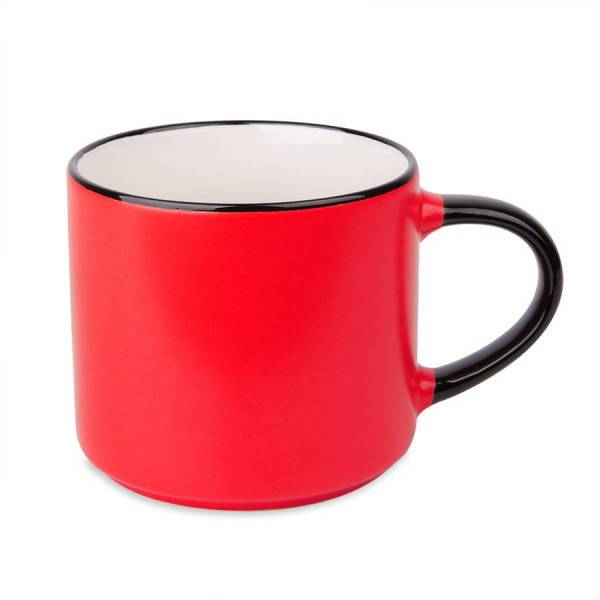 Кружка MARINA, матовая, синий с черным,  450мл