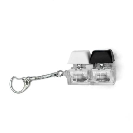 Брелок KeyDuo с LED подсветкой (фонарик), чёрно-белый