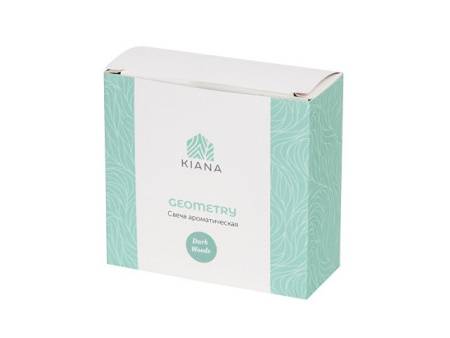 Свеча в декоративном стакане "Geometry", черный