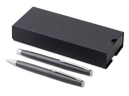 Сет ручек "Roosevelt" шариковая и роллер, цвет оружейной стали