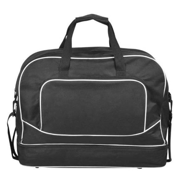 Сумка  "Рекорд" с отделением для обуви, чёрный, 51х43х20, Полиэстер 600D