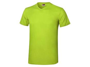 Футболка "Heavy Super Club" мужская с V-образным вырезом, зеленое яблоко