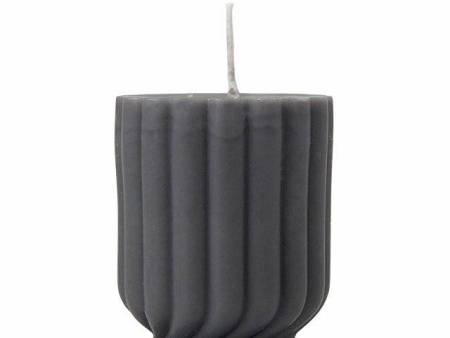 Набор свечей с гранями "Vela", темно-серый, белый