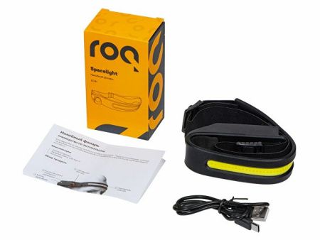 Налобный фонарь 2-в-1 c управлением жестами "Spacelight", черный