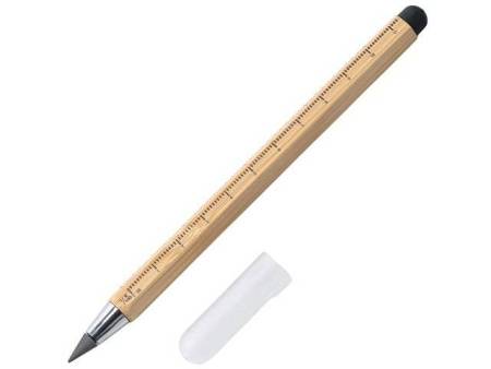 Вечный карандаш "Sicily Bamboo" из бамбука со стилусом и линейкой