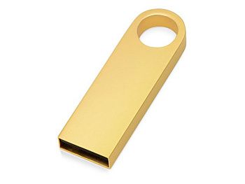 USB 2.0-флешка на 64 Гб с мини чипом и круглым отверстием, золотистыйй USB 2.0-флешка на 64 Гб с мини чипом и круглым отверстием, золотистыйй