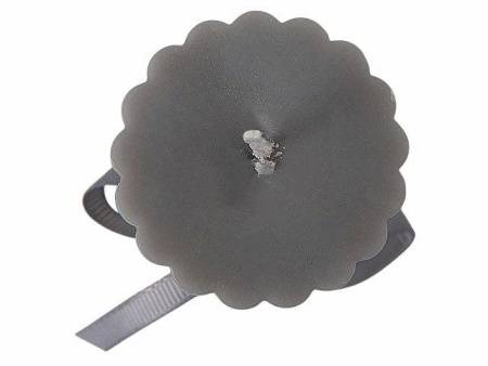 Набор свечей с гранями "Vela", темно-серый, белый