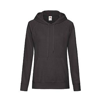 Толстовка женская "LIGHTWEIGHT", черный_S, 80% хлопок, 20% полиэстер, 240 г/м2 Толстовка женская "LIGHTWEIGHT", черный_S, 80% хлопок, 20% полиэстер, 240 г/м2