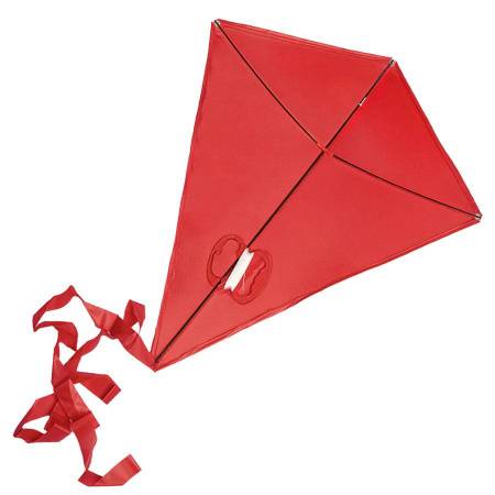 Воздушный змей "РОМБ", белый, 70*60 см, полиэстер