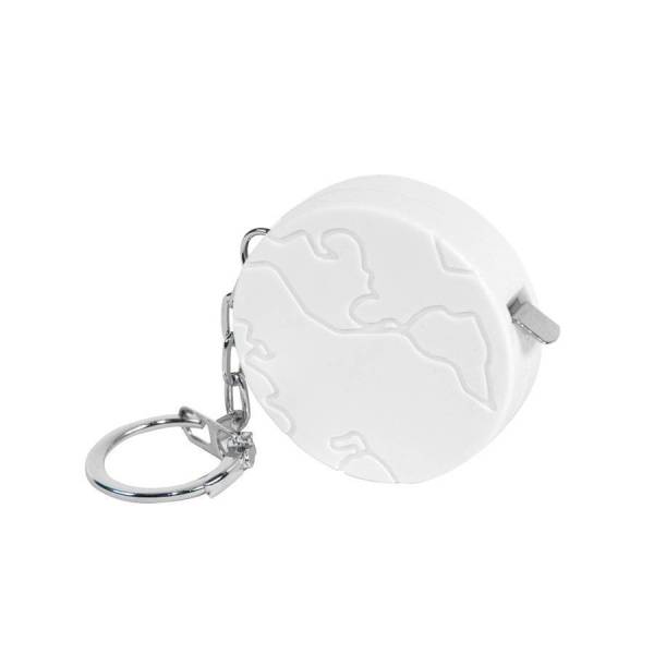 Брелок-рулетка  "Земля" (1 м), D=4 см, H=1,4 см, пластик