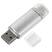 USB flash-карта ASSORTI OTG Type-C (16Гб), серебристая, 6,3х1,7х0,8 см, металл