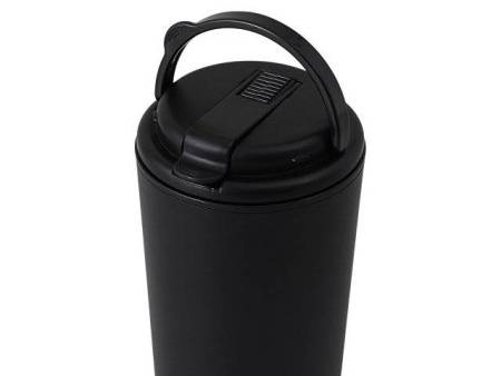 Термокружка с трубочкой «Moment Straw», 350 мл, черный