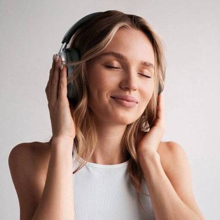 Беспроводные накладные наушники Stereo Vibe, BT 5.4, 400 мАч, черный, Deppa