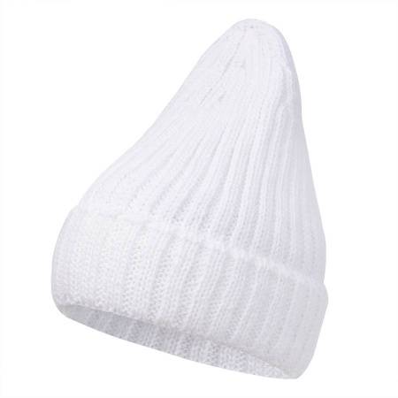 Шапка бини вязаная НАСВЯЗИ©, бежевый меланж, 30% шерсть