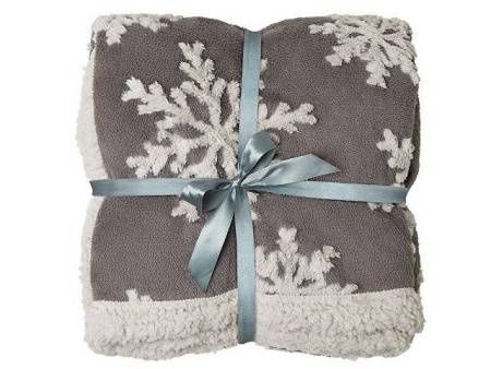 Плед Snowflake новогодний