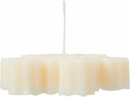 Свеча "Снежинка", молочный