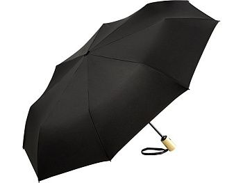 Зонт складной 5429 ÖkoBrella из бамбука, полуавтомат, черный Зонт складной 5429 ÖkoBrella из бамбука, полуавтомат, черный