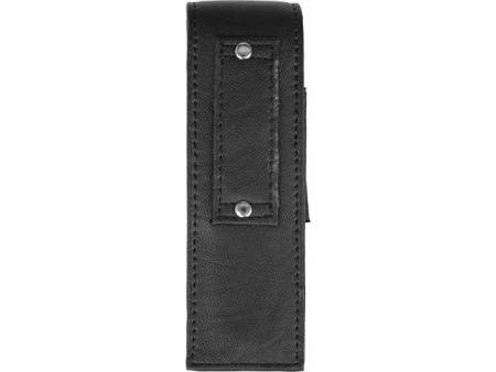 Подарочный винный набор из штопора и кожаного чехла для штопора ClickCut Set, серебристый